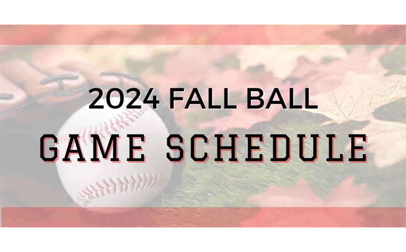 Fall Game Schedule '24